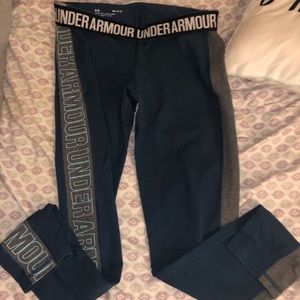 Navy blue under armour leggings